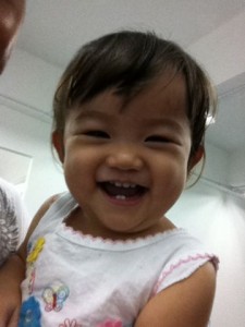Baby Amelia's toothy smile :)